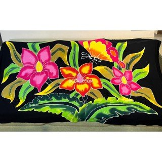 Wholesale Rayon Sarong Lava Lava Hand Painted by Balinese Artisans High Quality